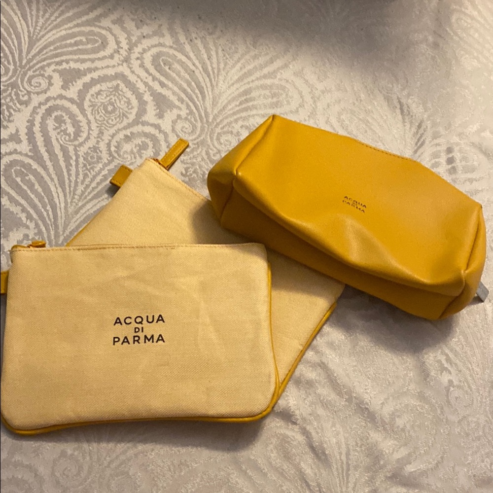 Acqua di Parma Yellow and Cream Pouch Set